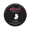 Ellovi All-Natural Unisex Body Butter - Noir Blanc - Pure Enough to Eat - Made With Just 6 Vegan Ingredients - 100% Plant-Based Hydrating Moisturizer For Naturally Healthy Skin (1 fl. oz/33ml)