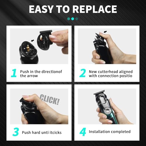 BILLAR 6 in 1 Professional Mens Grooming Kit for Mustache,Body, 17 Piece All-in-One Mens Grooming Kit and Hair Clipper, Nose, Ear,Body and Face, Electric Razor with Type-C Recharge Dock