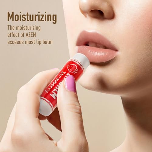 AZEN 240 Pack Lip Balm, Natural Lip Balm Bulk, Lip Care Product, Moisturizing Lip Balms for dry cracked lips, Valentines Gifts Easter Basket Stuffers - 10 Flavors
