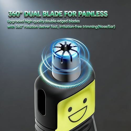 2 Pack Nose Hair Trimmer Replacement Head Compatible with Single Blade Handles QP Series, Beard Trimmer for Men Replacement Heads with Case, 360¡Æ Rotary Cutter, Waterproof.