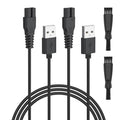 Meliya 2 Pack USB Charger for oneisall Low Noise Dog Clippers, 3.3ft Replacement Charging Cord for oneisall Dog Paw Trimmer, for SUPRENT Hair Clippers, Small Cat Grooming Clippers