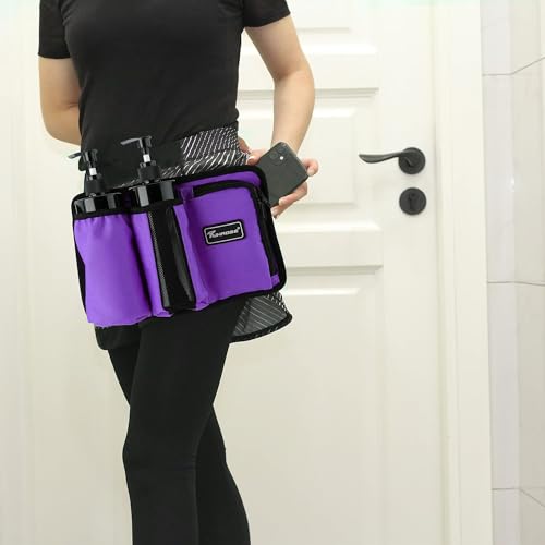 Tuhaoge Massage Bottle Bag Massage Oil Holster Lotion Holster Massage Therapist Massage Oil Holster Massage Lotion (TH3KD-Purple)