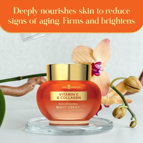 Vitamin C & Collagen Face Moisturizer - Anti-Aging, Skin Tightening, Reduces Wrinkles - Dermatologist Tested, Cruelty-Free Korean Skin Care for All Skin Types - 1.69 Fl. Oz