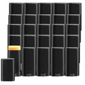 25pcs 15ml/0.5oz Empty Black Plastic Oval Deodorant Containers,Top-Fill Lip Balm Tubes,Refillable Twist-Up Lipstick Tubes for DIY Homemade Chapstick,lip Balm
