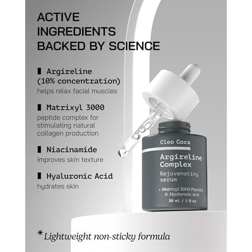 Argireline Serum with Matrixyl 3000 - Anti Wrinkle & Anti Aging Face Serum with Hyaluronic Acid, Tranexamic Acid & Niacinamide - 10% Argireline Peptide - Facial Skincare