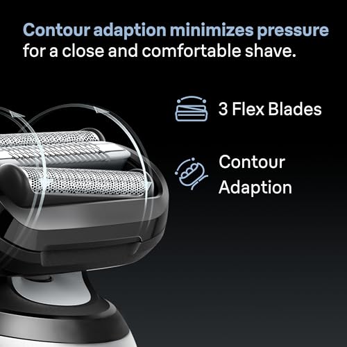Braun Series 6 Electric Shaver Replacement Head with Sensitive Skinguard, Easily Attach Your Shaver Head, Compatible with New Generation Series 6 Shavers, 64B, Black