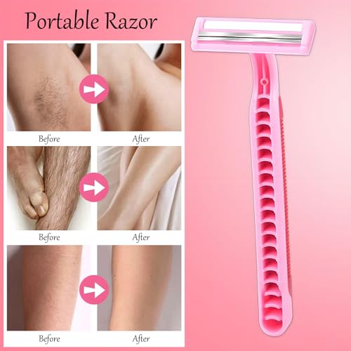 4PCS Eyebrow Trimmer Set, Eyebrow Trimmer Scissors with Comb, Curved Eye Brow Razor, Long Eyebrow Knife, Protable Razor, Waterproof Stainless Steel Facial Body Hair Removal Grooming