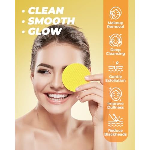Turmeric and Kojic Acid Cleansing Face Pads ? Turmeric Exfoliating Face Scrub Pads, 50 Pcs, for Mild Cleansing Exfoliation Oil Control, Suitable for All Skin Types
