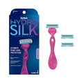 Schick Hydro Silk Ultimate Pubic Skin Protection, Bikini Razor | Razors for Women Sensitive Skin, Pubic Hair Razor for Women, Includes 1 Handle with 3 Refills