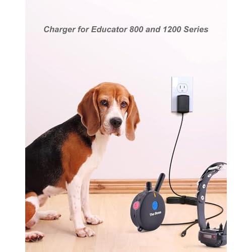 Training Collars Charger Compatible with Educator 800 and 1200 Series ET-800, ET-802, K9-800, K9-802, UL-1200, UL-1202, WF-1200, WF-1202 Training Collars.
