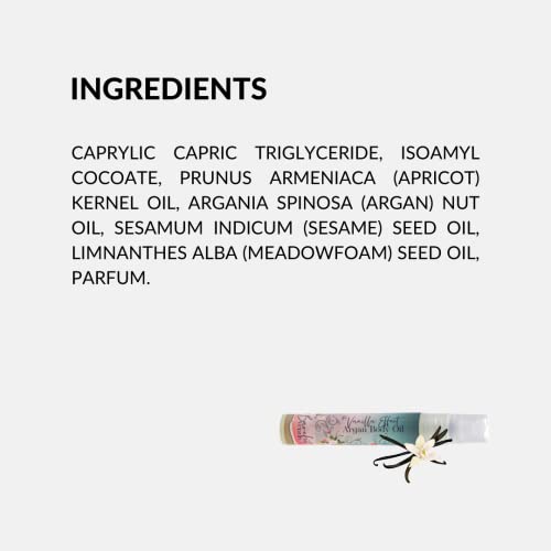 Barefoot Venus Travel Size Mini Argan Body Oil - 8 Milliliters (The Vanilla Effect)