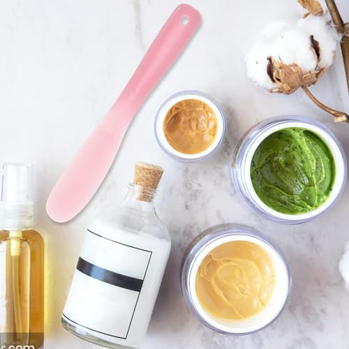 Healifty Makeup Spatula Set 8.07 Inch Silicone Cosmetic Mixing Spatulas for Facial Mask Foundation Creams and Lotions Multifunctional Beauty Tools for Home and Professional Use