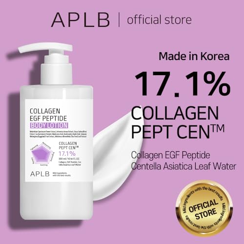 APLB Collagen EGF Peptide Body Lotion | COLLAGEN PEPT CEN¢â 17.1% 10.14 FL.OZ/Korean Skincare, Elasticity care, Long lasting moisturizing, Revitalize for gentle and improve skin texture