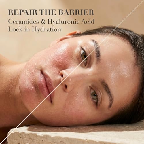 Infinite Aura Face Moisturizer with GHK-Cu Copper Peptides - Barrier Repair & Anti-Aging Cream for Dry, Sensitive Skin & Redness - Firming Formula with Bio-Identical Ceramides - 1.7 oz
