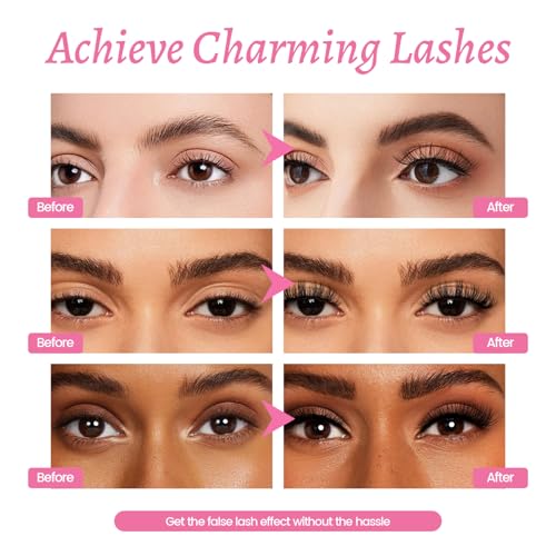 Dual-Ended Iron Wand Mascara, Waterproof, Volumizing and Lengthening, Long Lasting, Smudge-Proof, Clump-Free, Black Metal Wand Mascara Makeup for Women