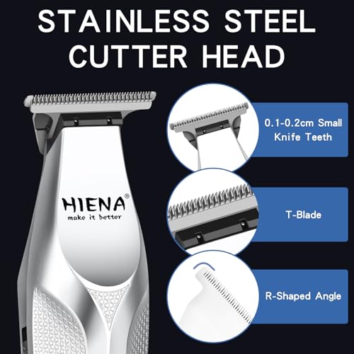 Hair Trimmer for Men, Zero Gapped Cordless Hair Clippers with Precision Blade, Rechargeable Barber Clipper with USB-C Charging