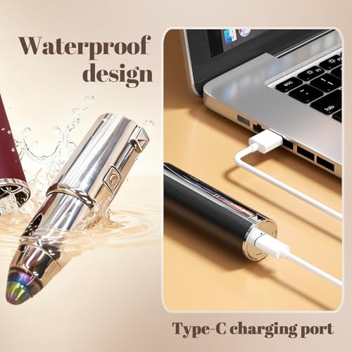 Womens Eyebrow Trimmer Rechargeable Upgraded 2-in-1 Portable Electric Eyebrow Trimmer & Nose Hair Remover Black Waterproof Eye Brow Razors Electric with USB Charging