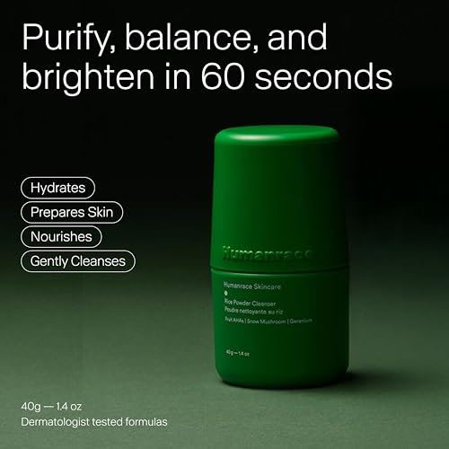 Humanrace Smoothing & Purifying Daily Rice Powder Cleanser, 1.4 oz, Refillable
