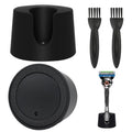 Razor Holder Compatible with Gillette Razor,2 Pack Anti-slip ABS Draining Razor Stand Compatible with Gillette Razor For Bathroom,2PCS Cleaning Brushes Included
