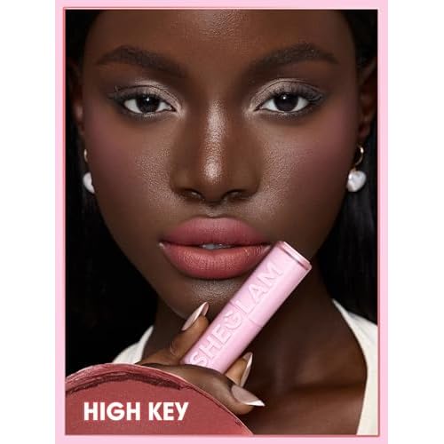 SHEGLAM Lip Veil Cushion Lightweight Lipstick Matte Soft High Pigmented Long-Lasting Lipstick-High Key