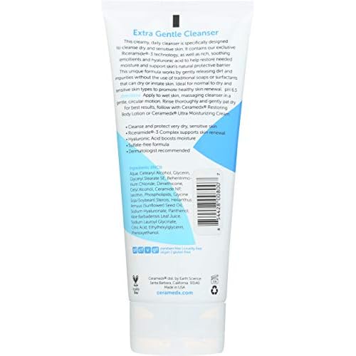 Ceramedx - Extra Gentle Body Cleanser | Natural Ceramide Cleanser for Dry, Sensitive Skin | Cruelty Free, Vegan & Fragrance Free | 6 fl oz