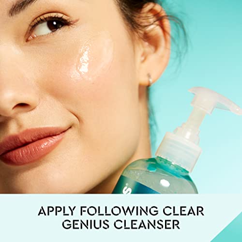 Bliss Daily Acne Routine Kit, 2pc Set- Clear Genius Toner + Serum, and Cleanser - Cleanse and Tone for Acne- Clean, Vegan, Cruelty-Free Skincare