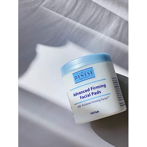 Dr. Denese SkinScience Advanced Firming Facial Pads 100 Count ? Professional Exfoliator with Glycolic Acid, Peptides and Aloe for Smooth Radiant Skin, Refined Pores ? Dermatologist Tested Cruelty Free