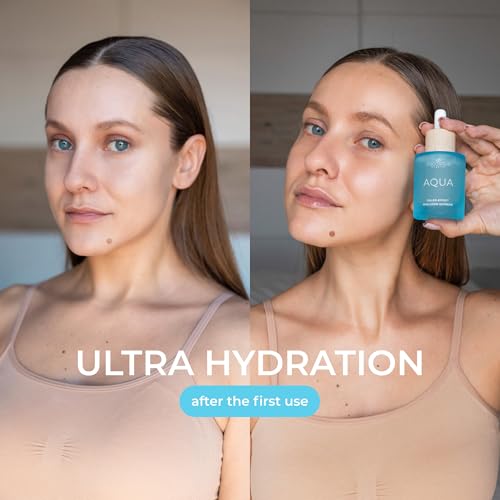 COCOSOLIS AQUA Filler-Effect Hyaluron Supreme facial serum with 8 types of hyaluronic acid and Aquaxyl¢â, vegan anti-age day care with ultra hydration