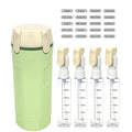 4 in 1 Travel Dispenser, 4 Pack 30ML Travel Bottles for Toiletries, Leak Proof Travel Size Containers, Portable for Shampoo Lotion Conditioner Cream (Green)