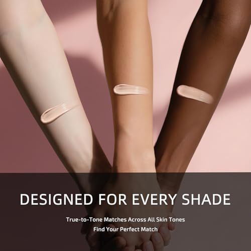 Longwear Flawless Liquid Foundation Full Coverage Matte Lightweight Poreless Natural True Skin Tone, Fair Ivory, 1 fl. oz.