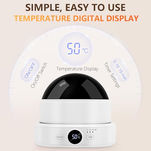 Electric Nail Soaking Bowl, Adjustable Temperature Heated Soak off Bowls Nail Polish Remover Warmer Machine Acrylic Nails Soak Bowl, Professional Finger Manicure Soaking Bowls for Home Salon
