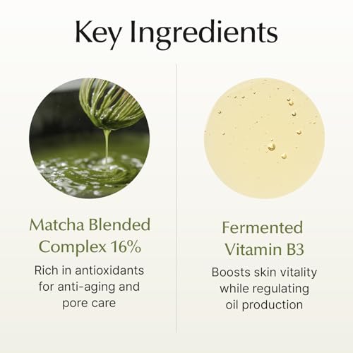 SU:M Micro-Active Super Matcha Pore Mask Pack (3.38fl oz) - Pore refining, oil control, exfoliating mask. with Matcha Blended Complex, Zinc PCA, and Fermented Vitamin B3 for smoother, clearer skin