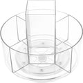 balacoo 360 Rotatable Desktop Cosmetics Rack Multi-Layer Makeup Organizer Storage Box for Vanity Bathroom Countertop Clear Cosmetic Display Holder 6.88X6.88X6.10In