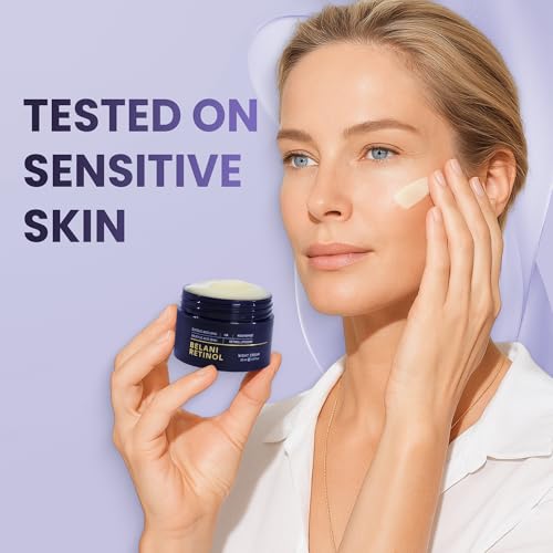 ABERA BELANI Retinol Night Cream For Women, Dark Spot Remover, Melasma Treatment, Reduce Fine Lines, Anti-Wrinkle, Anti-Aging Neck and D?collet? For Face (1 Box + Gift Eyelash Serum)