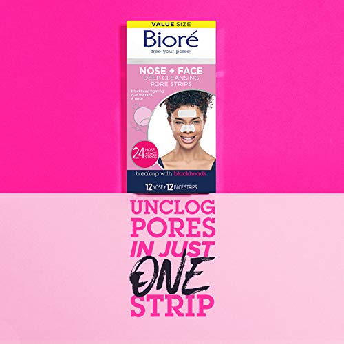 Bior? Nose+Face 24ct Pore Strips with Bior? Charcoal 18ct Nose Strips