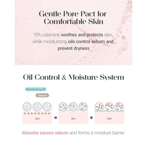 THESAEM Saemmul Perfect Pore Pink Pact - Makeup Finishing Pressed Powder for Sebum Control and Pore Minimization, Soothes Sensitive Skin with Calamine, Setting Powder, Clumps Free 12g
