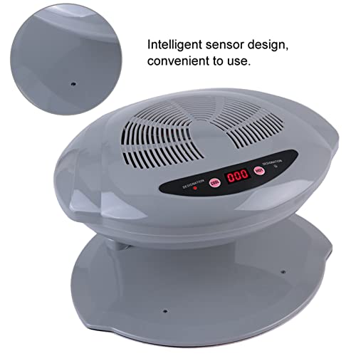 Air Nail Dryer, 2 in 1 Hot and Cold Air Nail Fan Blow Dryer for Regular Nail Polish, Automatic Sensor Manicure Drying Nail Dryer for Home and Salon Use, Grey