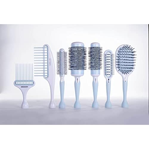 Cricket Friction Free 2¡± Thermal Brush ? Seamless Ceramic Barrel for Blowout and Curling, Ion-Infused Tourmaline Bristles, Anti-Static Styling, Non-Slip Grip, Professional for All Hair Types