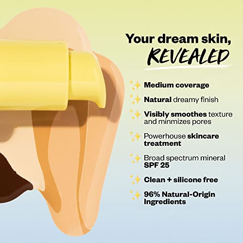 Kosas Revealer Liquid Foundation SPF 25 ? Medium Buildable Coverage, Hydrating Natural Glow Finish, Medium Deep Warm 350
