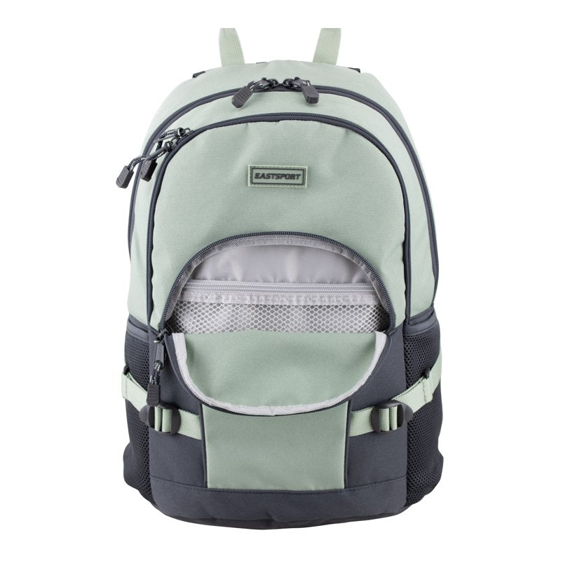 Unisex 18.5-Inch Athleisure Backpack with Laptop Sleeve & Water Bottle Pockets