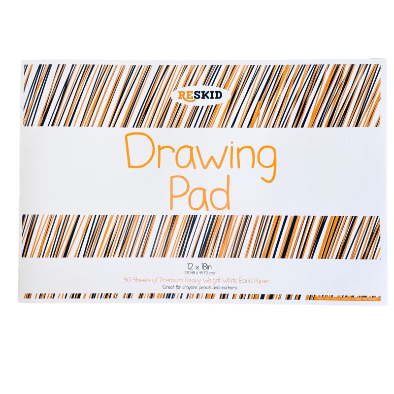 Kids Drawing Paper Pad 12x18 Inches - 50 Sheets, 2-Pack Art & Sketch Pads