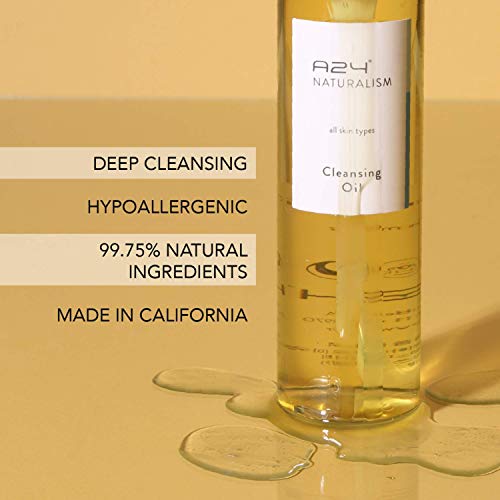 A24 Organic Gentle Cleansing Oil for Face | Waterproof Makeup Remover | Deep Cleansing | Non-Stripping | 99.75% Natural Ingredients | Vegan Formula