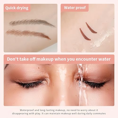 Eyeliner Stamp Upgraded Foldable Eyeliner Stamp for Perfect Wings, Waterproof Eyeliners Tool, Smudge Proof Eyeliners Pen for Beginners, Black