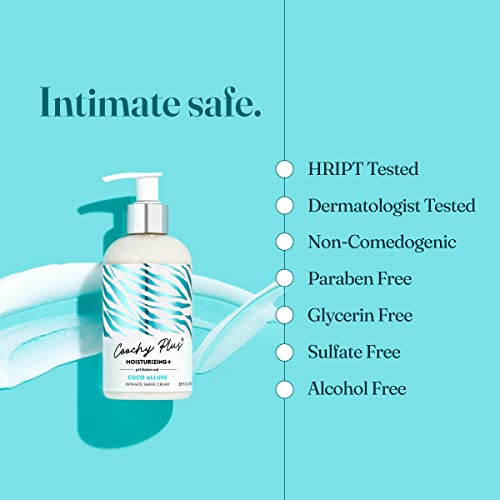 Coochy Plus Intimate Shaving Cream MOISTURIZING Plus COCO ALLURE For Pubic, Bikini Line, Armpit - Rash-Free With Patent-Pending Formula ? Prevents Razor Burns & Bumps, In-Grown Hairs, Itchiness 3 Pack