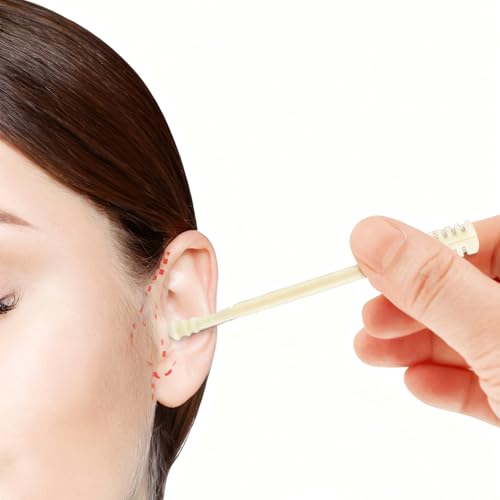 6 Pcs Nasal Hair Trimmer with Storage Box, Double Sided 360¡Æ Rotating Manual Nose Hair Cutter, Stainless Steel and ABS Material, Nasal Hair Cutter Portable Nostril Hair Remover Tool for Men & Women