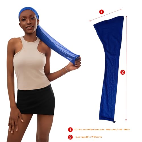 Hair Weave Sleeve for Locs Stretch Mesh Hairweave Sleeve for Braids, Dreadlocks, Twists, Breathable & Lightweight Loc Sock
