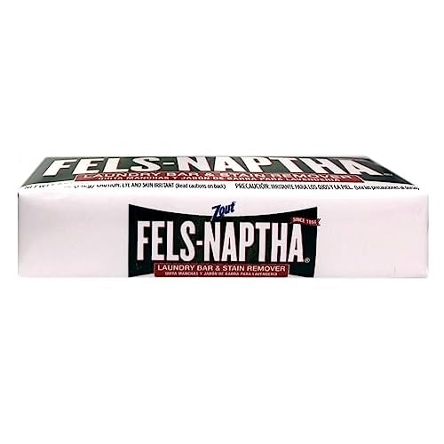 Purex Fels-Naptha Laundry Bar & Stain Remover, 5.0 OZ (Pack of 24)