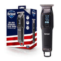 Barbasol T-Blade Trimmer, Rechargeable Hair and Beard Trimmer for Men, Dual Speed Hair Trimmer with 6 Clipper Guide Combs, LED Display, Clipper Oil, Brush, & Travel Bag