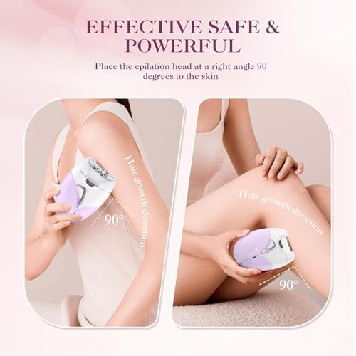 Epilator,Epilator for Women,Facial Hair Removal for Women Rechargeable,2 Speeds Hair Removal Device with 36 Tweezers,Electric Lady Shaver for Face Legs/Face/Bikini/Arms,Epilator for face Smooth Skin