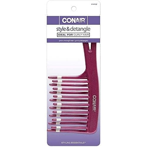 Conair Styling Essentials Style & Detangle Comb 1 ea (Pack of 3)